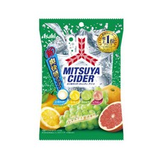 아사히 미츠야 사이다 캔디 4가지맛 일본사탕 탄산캔디 업그레이드 정식수입, 2개, 112g