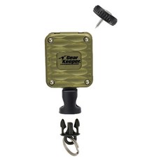 Gear Keeper 알루미늄 마이크로 리트랙터 슈퍼 징거 - 낚시 액세서리용 프리미엄 접이식 테더 플라이어 니퍼 집게 등 QC 스플릿 링이 있는 스레드 스터드 마운트 미국, Aluminum Case