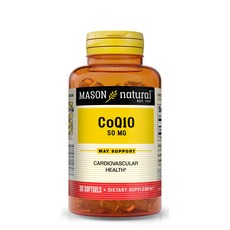 MASON natural CoQ10無麩質軟膠囊 50mg, 30顆, 1罐
