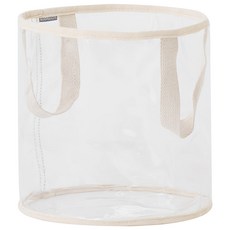 ROOM&HOME 方便尋找的整理籃, 象牙白 + 透明, 1個