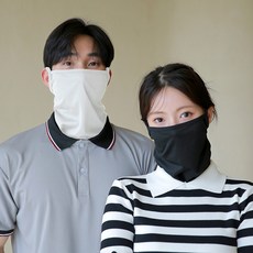 에어홀 자외선차단 메쉬 넥 마스크 얼굴 햇빛 가리개 등산 자전거 골프, 화이트