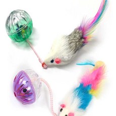 너블룸 투명볼 마우스 고양이사냥놀이