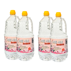 으뜸 청소용 식초 라즈베리향, 4개, 1.5L