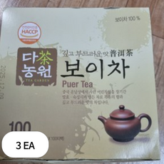 다농원 보이차, 600mg, 100개입, 3개