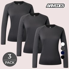 아르메데스 여성용 기모 발열내의 상의 AR R37 3p