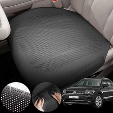 폭스바겐 티구안(더뉴)(18~) 2.0TDI DFG 차량용 모템 사계절 통풍 방석 시트 커버 블랙 1개