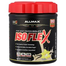 올맥스뉴트리션 Isoflex 100% 분리유청단백질 바닐라 425g(0.9lb), AMX22367