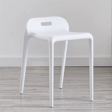 이동식 스툴 가정용 플라스틱 데이체어 야외용 업소용, 1인용, 초두꺼운 L.G.F 화이트 300kg