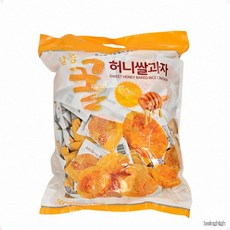 달콤고소 바삭한 벌꿀 쌀과자 900g 대용량 개별포장 온가족 간식 주전부리, 1개