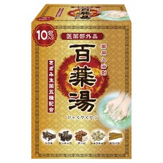 [Amazon.co.jp 한정] 백약탕 약용 입욕제 생약 5종류+탄산수소나트륨 30g×10포, 30g, 10개