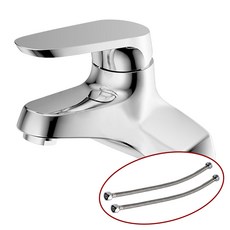 대림바스 투홀 세면기 수전 DL-YL6A11 + 세면대고압호스40cm(2개), 1개