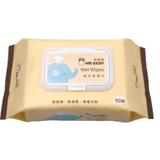 MB BABY 萌寶寶 嬰兒柔濕巾 純水柔膚 90抽, 1個, 1包