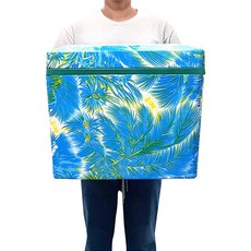 대원 스티로폼 아이스박스 업소형 대형, 블루, 50L