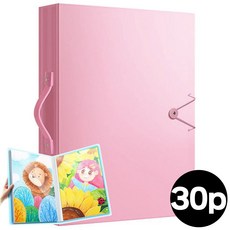 딜메이트 A3 8절지 그림 보관 파일 케이스 포스터 보관함, PINK