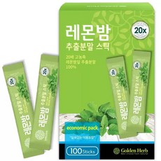 레몬밤 차 20배 고농축 추출 분말 가루 스틱, 1개, 300g