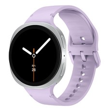 밴드톡 갤럭시워치8 호환 40mm/44mm/클래식 46mm 스포츠 실리콘 스트랩, 보라색