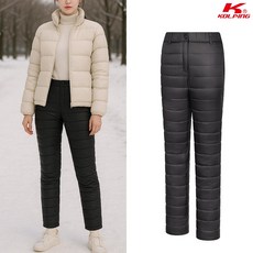 콜핑 여성 겨울 웰론 기본 퀄팅 패딩 등산 바지 KSC957TP9W