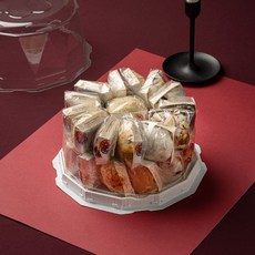 호미루 명절선물 떡케이크 당일생산 모듬수제떡케이크 2호 (5-6인용) 떡케익 성탄절 생일선물 환갑 칠순 회갑 부모님선물 영양찰떡, 1박스, 2.5kg