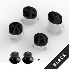 Microsoft Xbox One용 버튼 ABXY 키트 Xbox 시리즈 XS One 엘리트 컨트롤러 액세서리용 예비 부품 버튼, China, [08] Black Set