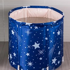 折疊式半身浴缸, 藍色, 1組