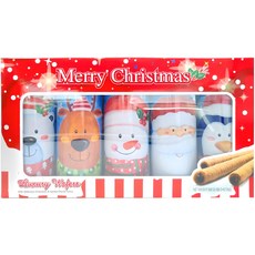 Kjeldsens 豪華威化捲心酥聖誕禮盒 紅色, 1組, Christmas Luxury Wafer 100g 5款