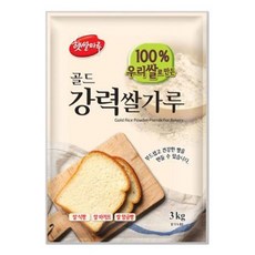 햇쌀마루 골드 강력쌀가루 3kg (국산 쌀), 1개