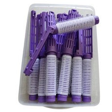 마이채채 원터치 셀프 파마 헤어롤 롯드 세트, 20개, 퍼플