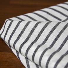 G2309010015 부드러운 30수린넨 블랙 스트라이프, 1개