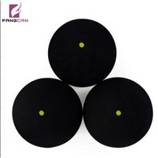 1Pc 2Pcs 더블 옐로우 포인트 스쿼시 고무 라켓 도트 공에 대한 속도 훈련