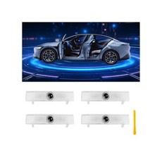 인피니티 G Q50L Q50 Q60 Q70 M EX QX50 QX70 QX80 액세서리와 호환되는 자동차 도어 조명 로고 프로젝터 퍼들 라이트 변색 없음 4K-HD 웰컴 라이, 4, NI-ISS-AN 스타일