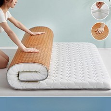 템퍼 토퍼 싱글 매트리스 2인치 클라우드 트윈, 1cm, 체크 화이트 B