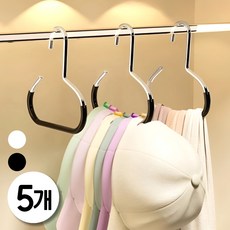 필인어스 링 논슬립 모자 걸이, 블랙, 5개