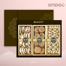 [G][온도씨]표고버섯 선물세트 웰빙5호 (흑화고 절편 표고칩), 1세트