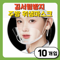 그린붐 김서림방지 투명 위생마스크, 1개, 10개입