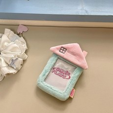 少女玩心原創小房子毛絨卡套校園飯卡拍立得追星專輯小卡收納掛件