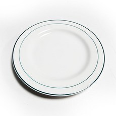 도자기 화이트 본차이나 라인 양식원형접시165mm고급접시5개, 1개, 흰색