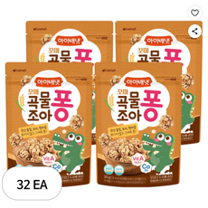 아이배냇꼬마 곡물조아퐁 과자, 곡물맛, 30g, 32개