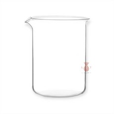 無刻度燒杯 耐熱低型玻璃燒杯, 1L 外徑約103 *高147（mm), 1個