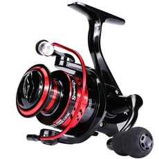 SOUGAYILANG Sougayilang 1000 4000 스피닝 낚시 릴 알루미늄 스풀 바닷물 담수 피더 잉어 5.2:1, 9) red EVA handle - 1000의 시리즈, 1개