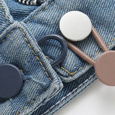 의류 허리둘레 조절 금속 버튼 확장 고리 청바지 치마 바지 사이즈 조정 편의