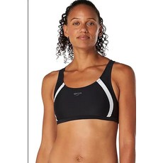 스피도 800274700334XL 솔리드 퀀텀 비키니 탑 블랙 XL_146956, 2-Speedo 블랙