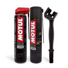 MOTUL 摩托車鏈條清潔劑 C1 鏈條清洗保養 清潔油污, 1套