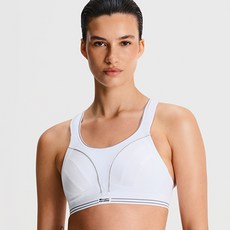 쇼크업소버 런브라 화이트 하이서포트 빅사이즈 러닝 스포츠브라