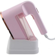 해틀루 여행용 스티머 휴대용 의류 120ML 물탱크 1200W 수평 수직 스팀 주름 제거 플러그 플레이 제거기 핑크, Pink