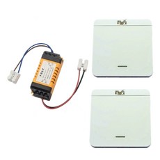 無線遙控開關，隨意黏貼，RF射頻穿牆，來電不亮設計，輕鬆改造居家照明, 1套