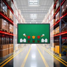 환경꾸미기 튤립정원 소 DIY 펠트장식 컬러배경판 소꿉놀이 봄표현 꾸미기소품