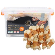 꼬리치는강아지 대용량 육포 수제 통간식 50g 개별소포장, 1개, 2kg, 치킨우유딩고껌