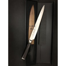 工具家達人 西滿 大馬士革 VG-10 8寸 柳刃 生魚片刀 (沙西米刀 魚刀 壽司刀 薄刃 大馬士革鋼), 1個, 刃長24.5cm大馬士革柳刃(有木刀鞘),師傅額外手工磨利
