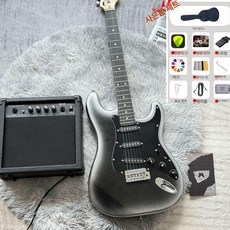 라이트온 일렉기타 기타 일렉기타추천 일렉기타입문, 실버화이트블랙 20w디스토션스피커포함, 기본 모델명/품번