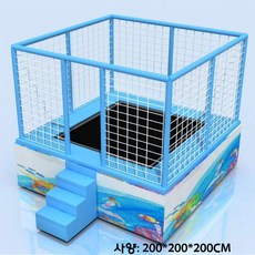 야외 트램폴린 캠핑장 방방이 대형 점핑 펜션 놀이터, 2 x 2 x 2 m, 1개